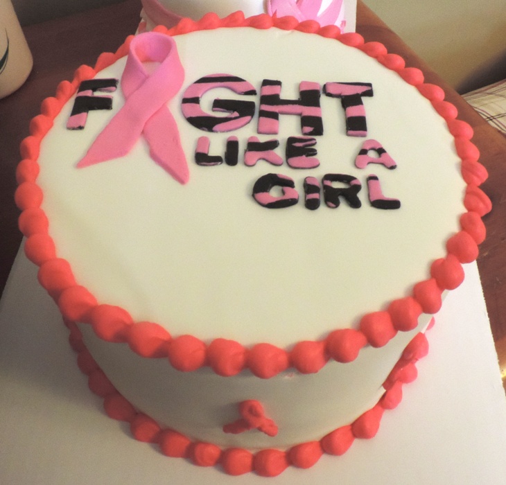 Breast cancer cake